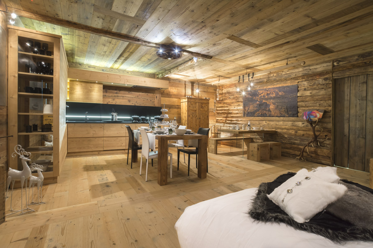 Soffitti in legno rustico