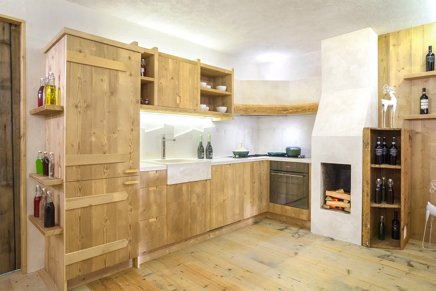 Cucina rustica in abete
