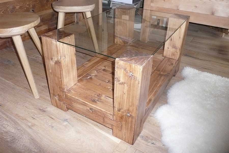 Beistelltisch Cortina mit Glasplatte