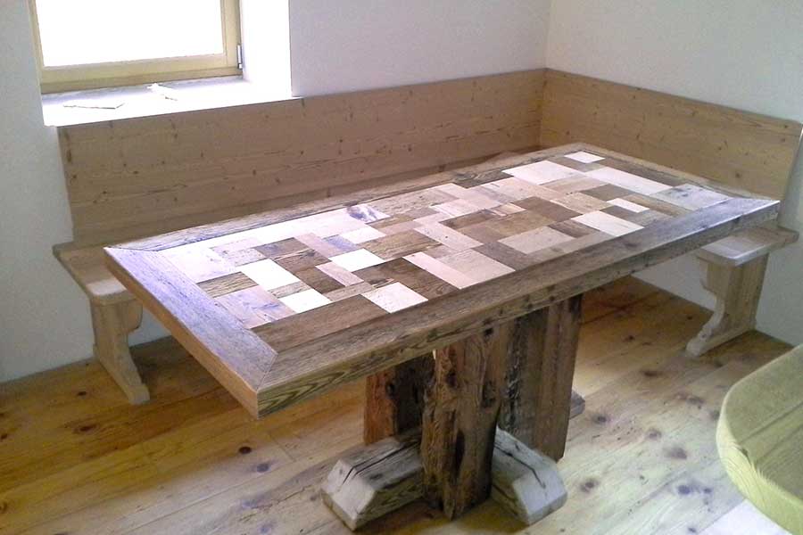 Tisch Cansiglio in Patchwork-Optik